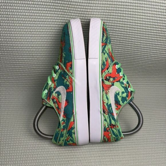Nike Stefan Janoski Skate Sneakers Size 6Y 657946-316 Green Lizard Camo - Picture 6 of 9